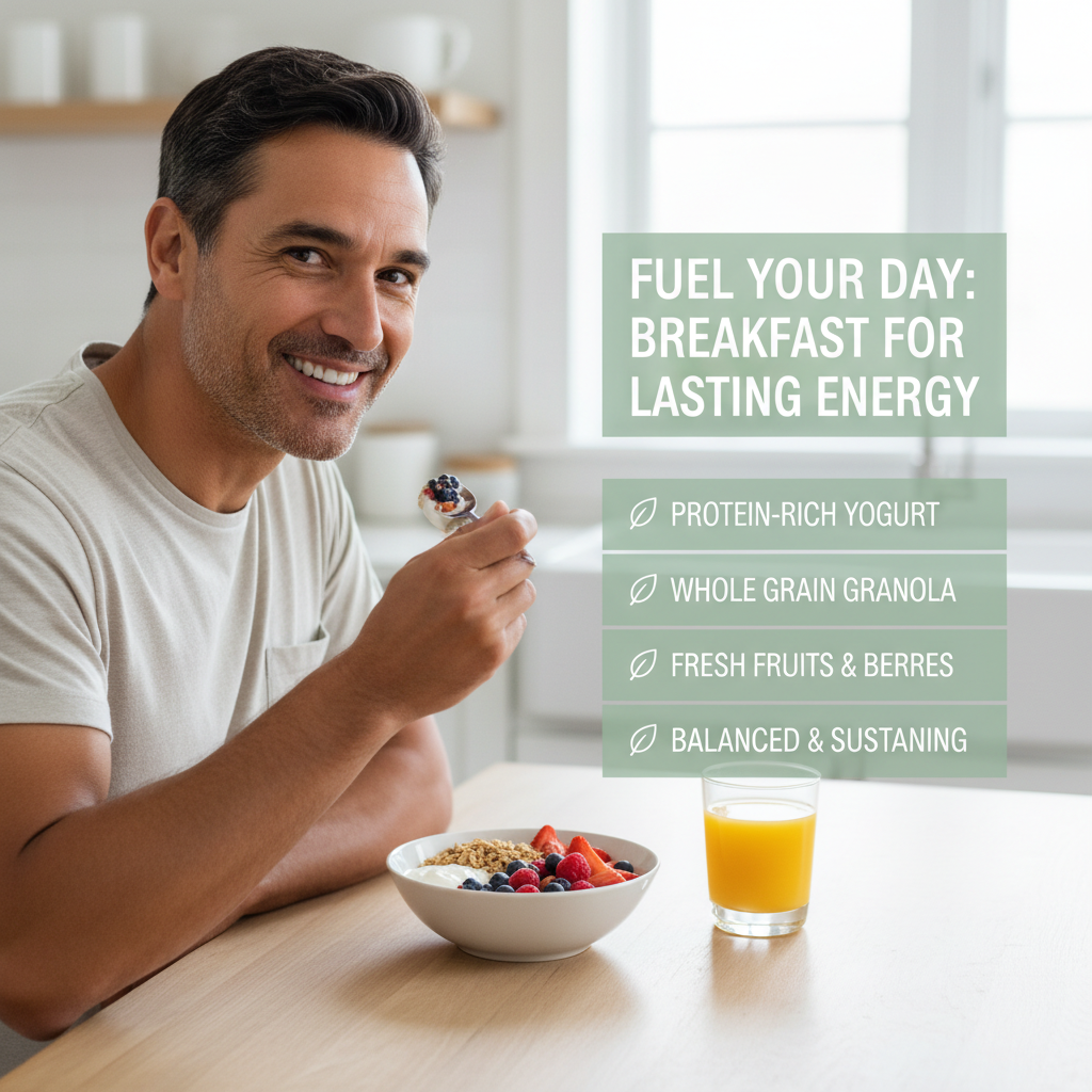 為主題〈吃對早餐讓你精神更好〉生成『內文圖片』：4:3或1:1，資訊圖/步驟圖/成分圖，簡潔易讀，含2-4個重點標籤。