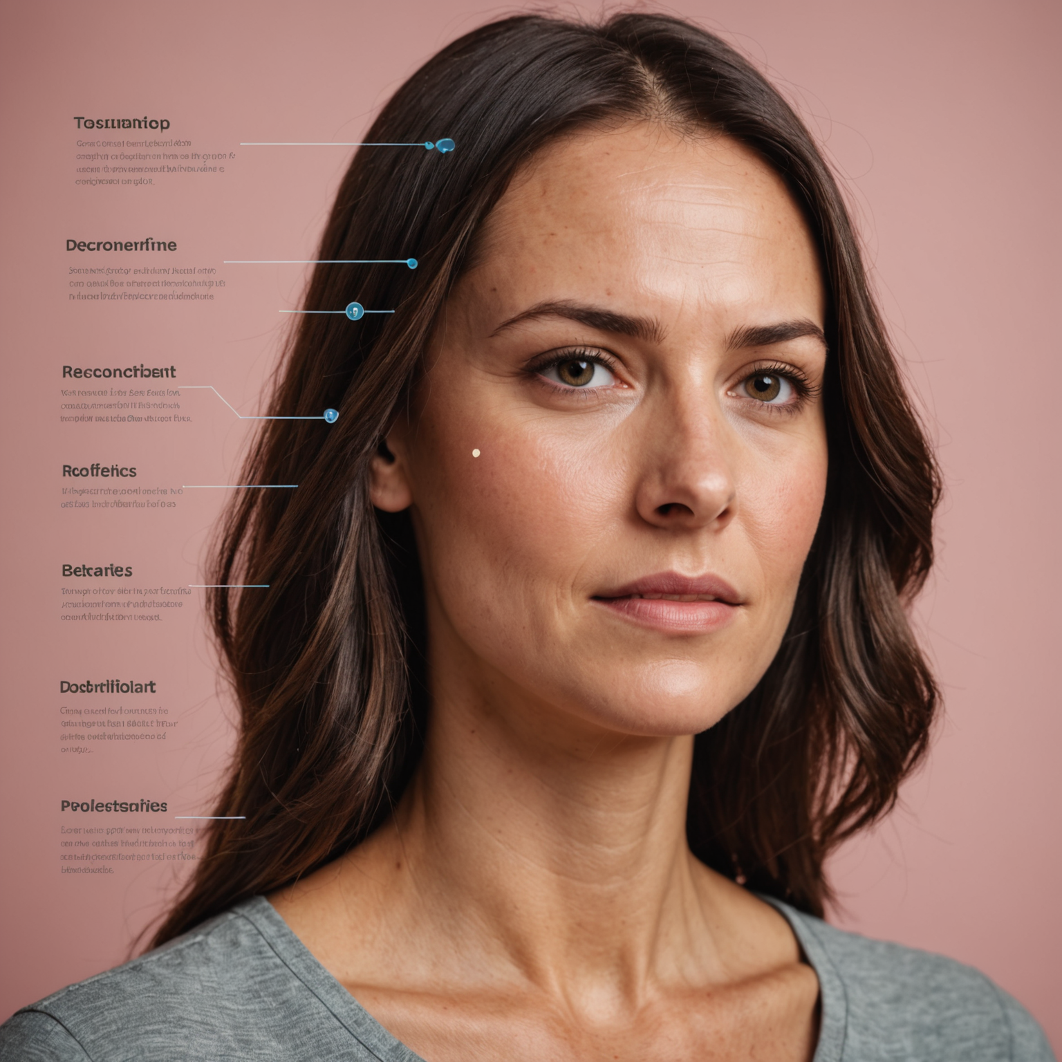 為主題〈生理期與掉髮有關係嗎？〉生成『內文圖片』：4:3或1:1，資訊圖/步驟圖/成分圖，簡潔易讀，含2-4個重點標籤。