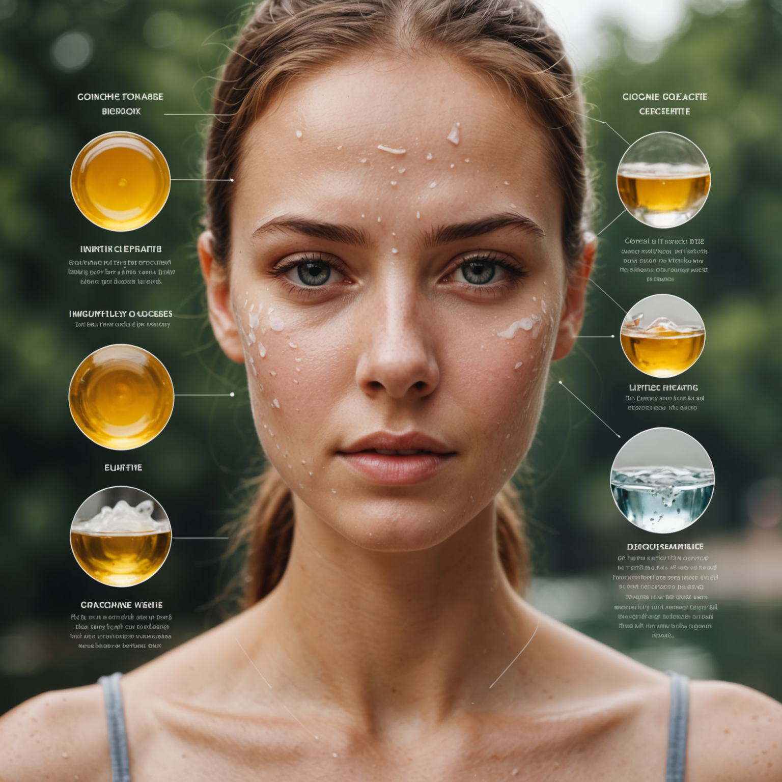 為主題〈皮膚出油與水分失衡的真正原因〉生成『內文圖片』：4:3或1:1，資訊圖/步驟圖/成分圖，簡潔易讀，含2-4個重點標籤。