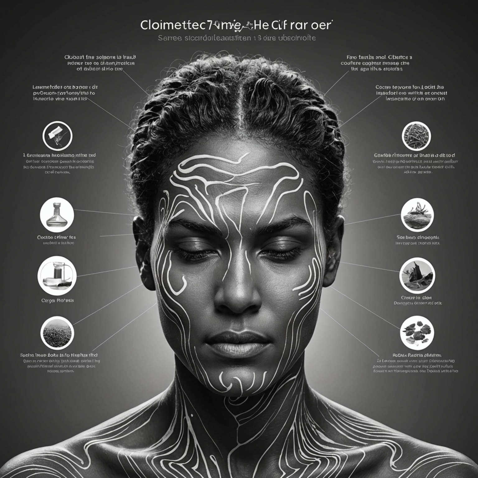 為主題〈頭皮毛孔堵塞的徵兆與解決方式〉生成『內文圖片』:4:3或1:1,資訊圖/步驟圖/成分圖,簡潔易讀,含2-4個重點標籤。