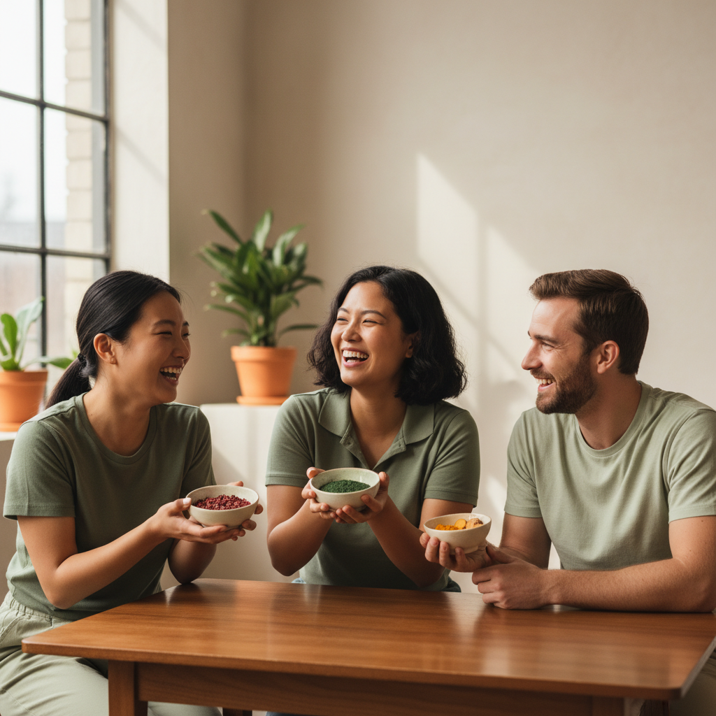 為主題〈養生飲品推薦:從體內開始變美〉生成『內文圖片』:4:3或1:1,資訊圖/步驟圖/成分圖,簡潔易讀,含2-4個重點標籤。